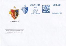 Tag der Briefmarke Basel mit Freistempel FCB