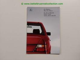 Mercedes-Benz E-Klasse Diesel W124 1986/12 Prospekt deutsch