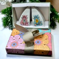 Salière et poivrière en porcelaine "A Loja Do Gato Preto"