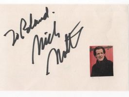 Autogramm von Schauspieler Nick Nolte USA