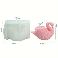 Giessform Silikonform Kerzenform Tiere Schwan