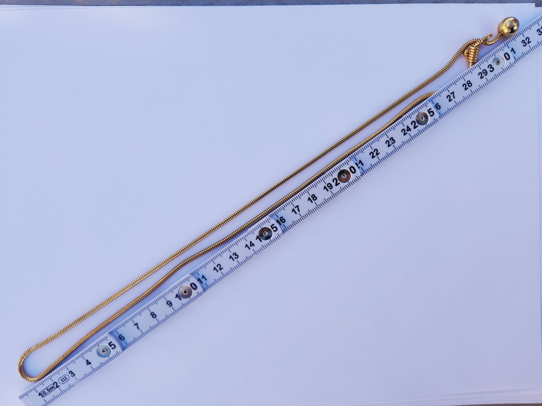 Catenine: Goldkette, Y-Form, verstellbar, Kugel, Modeschmuck – Usato da St. Gallen venduto da GIULESGG 3