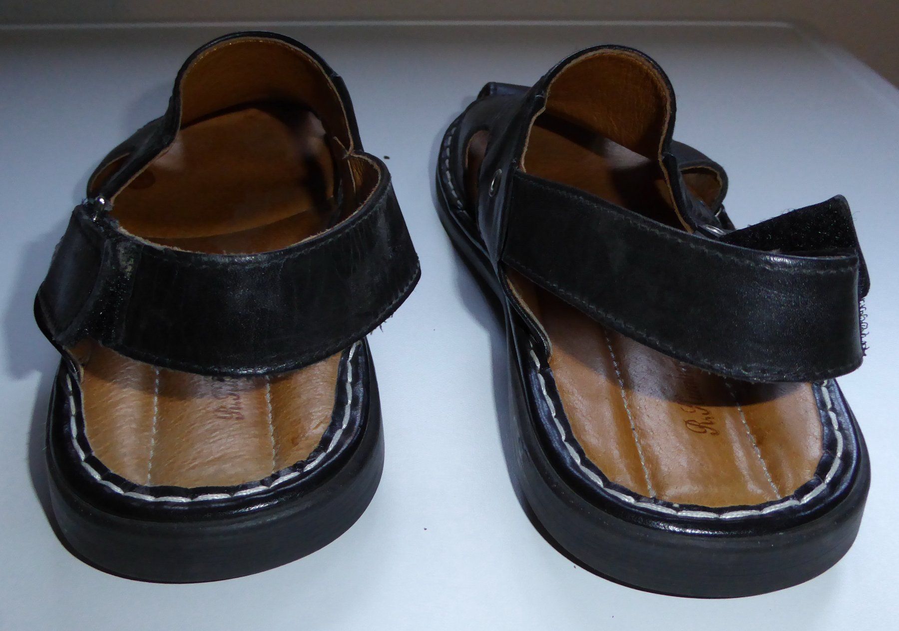 Scarpe da uomo: Herren Sandalen, Leder schwarz Grösse 41 – Usato da Spreitenbach venduto da Turbo_1105 3