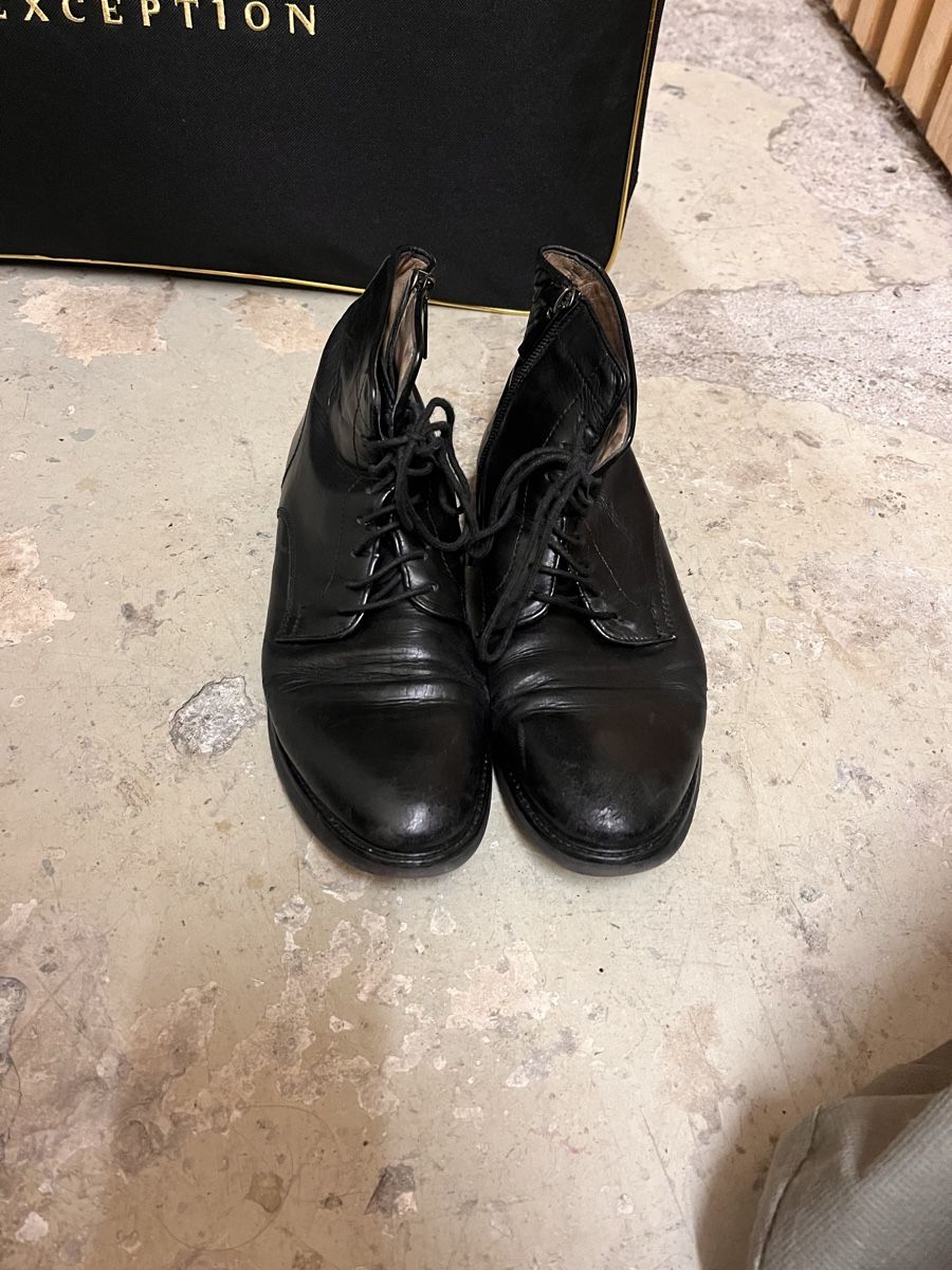 Damenschuhe: Benci brothers Elegant Black Leather Boots Size 38 – Gebraucht aus Zürich von AlineCr