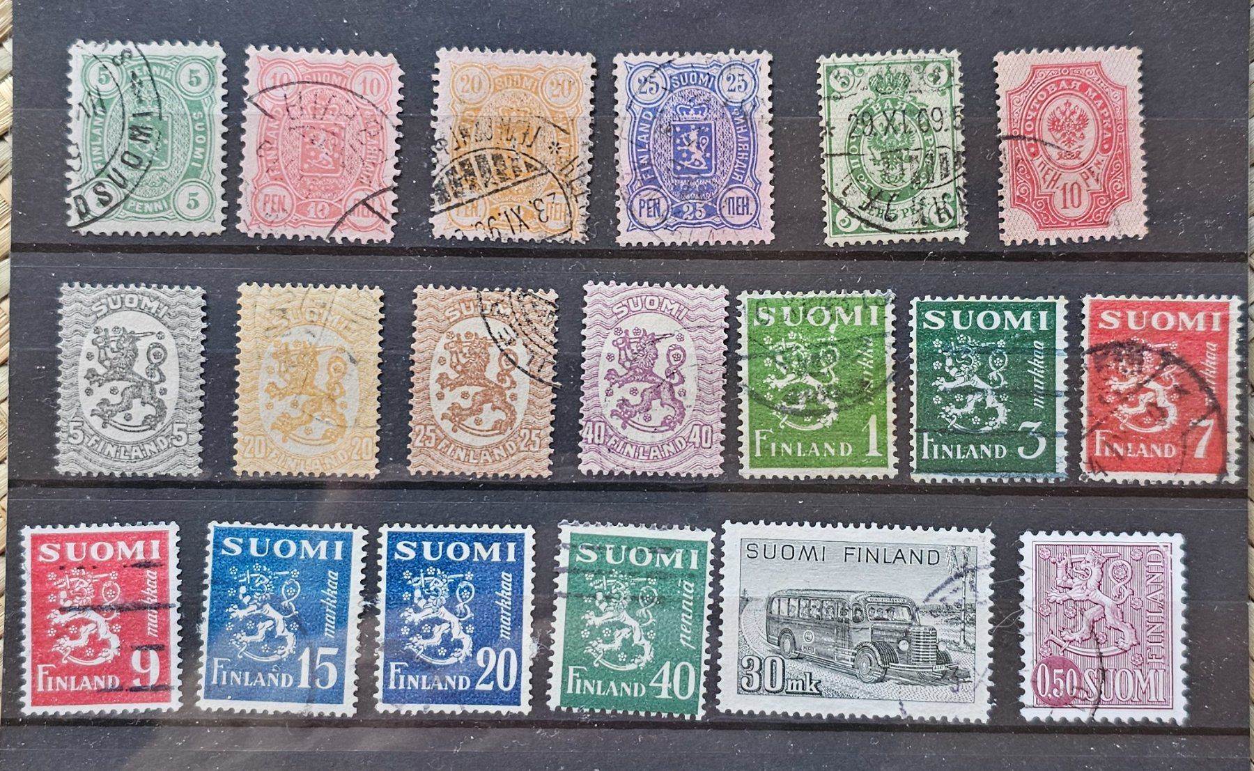 Tutti i francobolli: FINLAND SUOMI alte Briefmarken – Usato da Les Valettes venduto da Nuba1