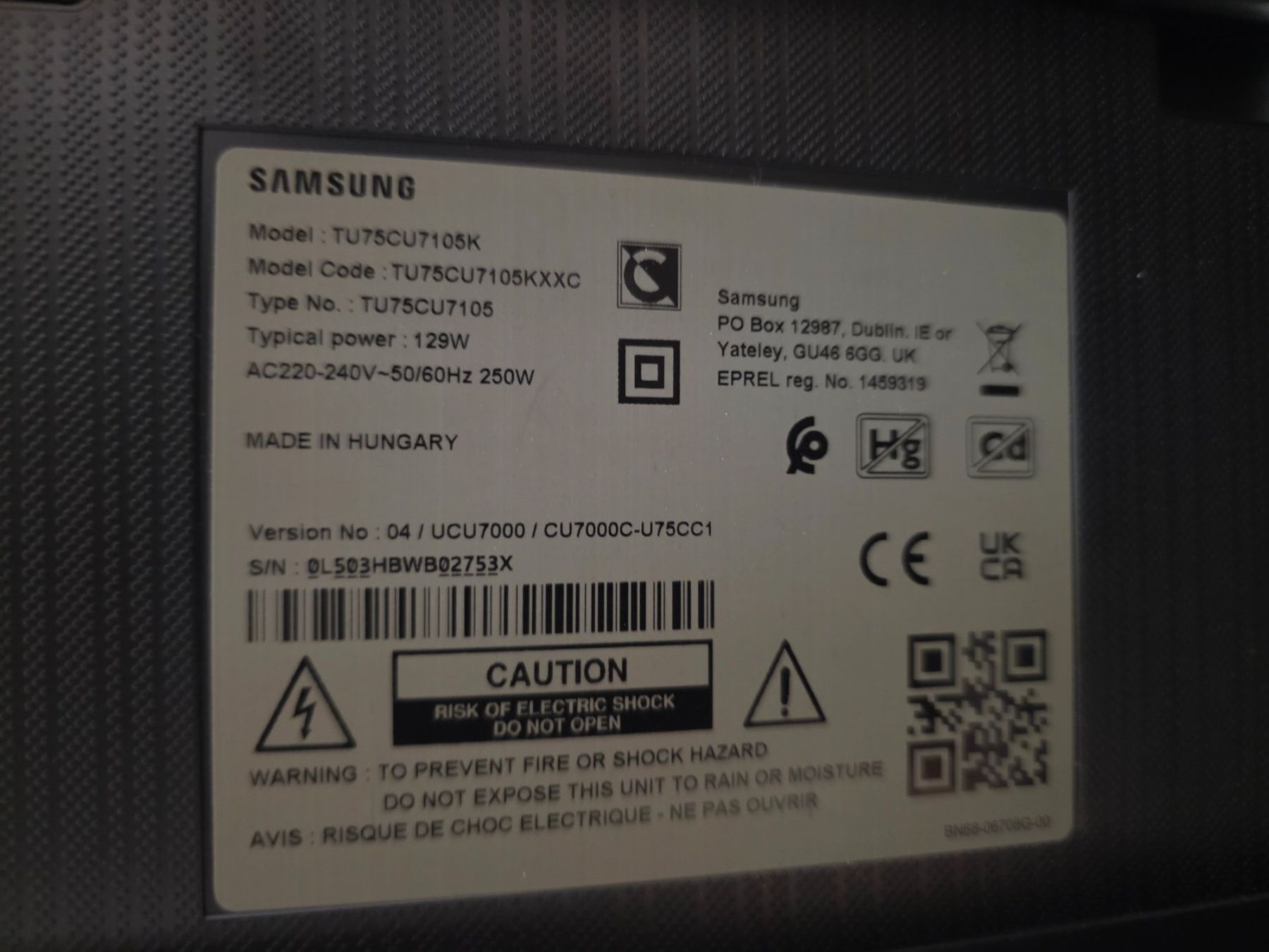 Samsung Televisori: TV 189 Samaung – Difettoso da Dornach venduto da cam_ft6z 1