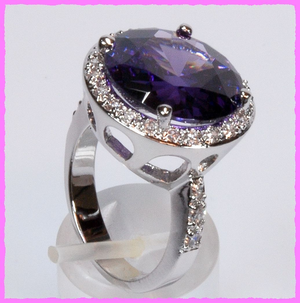 Anelli: Wow, Ring mit grossem Zirkonia – Nuovo e nell'imballaggio originale da Oberglatt ZH venduto da Diamond-Girl 1