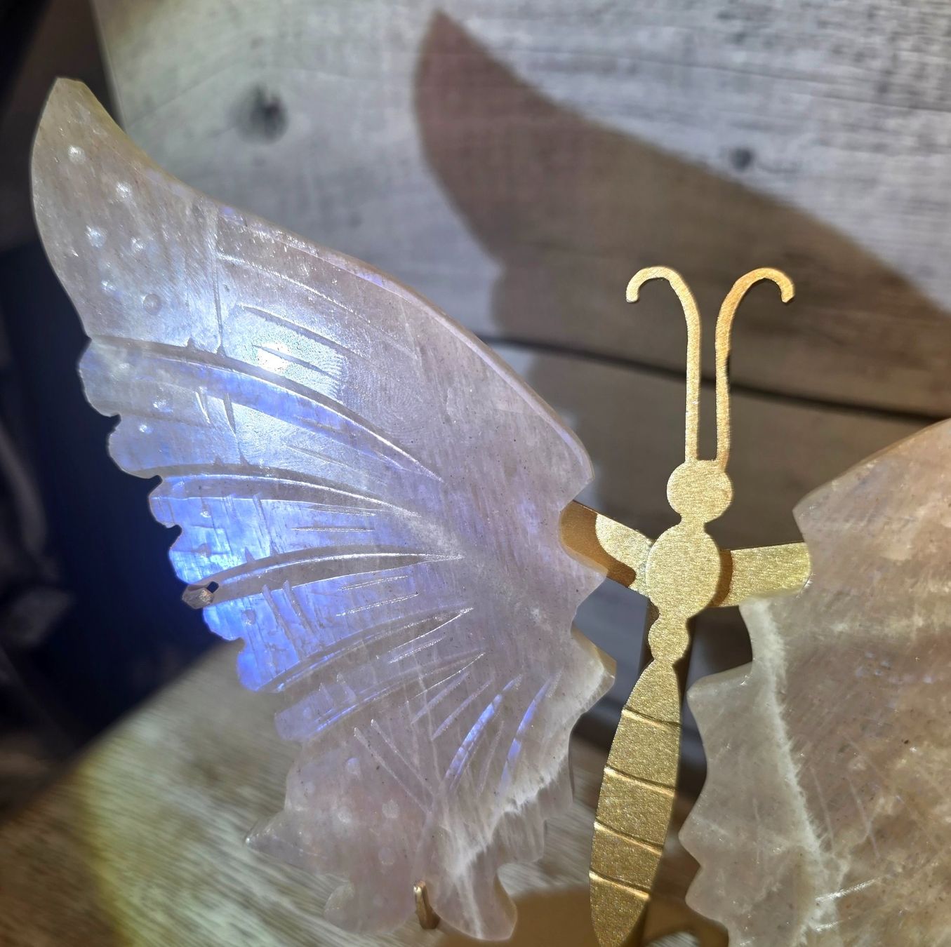 Minerali & Pietre curative: Mondstein Schmetterling – Nuovo e nell'imballaggio originale da Matzingen venduto da Shay_Crystalz 1