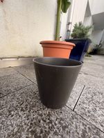 Topf Dunkelgrau