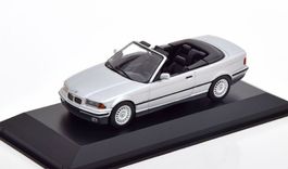 BMW 3er E36 Cabriolet Phase I 1993-1996 silber met./ schwarz