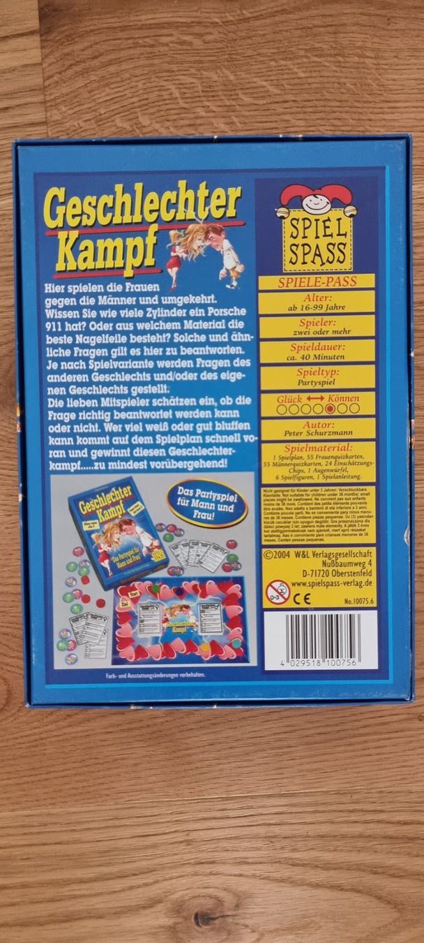 Giochi: Spielspass: Geschlechterkampf - unterhaltsames Brettspiel – Usato da Lachen SZ venduto da allesweg78 3