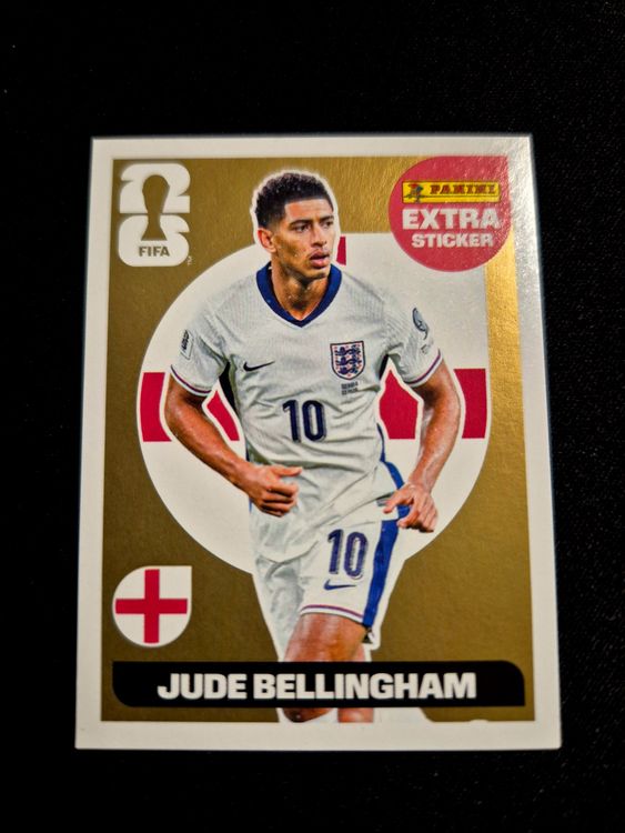 Jude Bellingham Gold Extra Sticker - Panini WM 2026 (Gebraucht) in ...