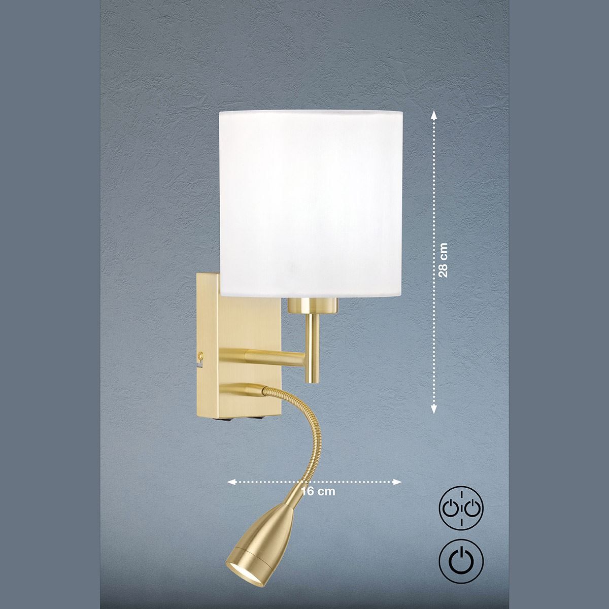 Lampen: Wandleuchte, Messing, Leseleuchte, IP20 – Neu (gemäss Beschreibung) aus Kreuzlingen von Smart-Light 1