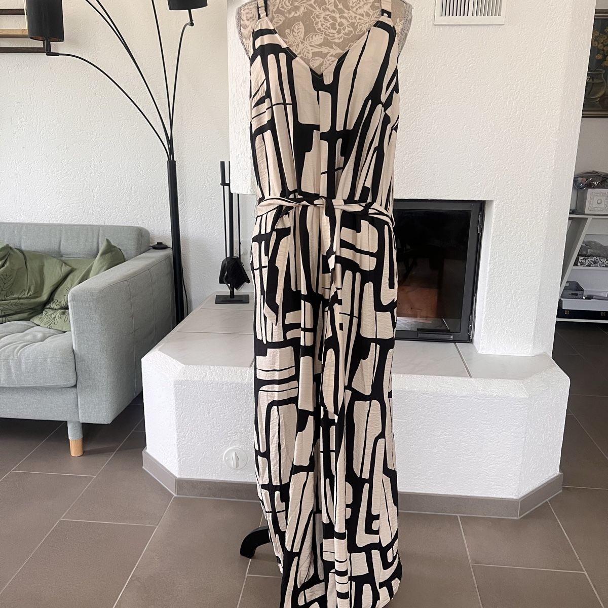 Tute: Jumpsuite gemustert beige-schwarz Gr. 38 neu – Nuovo e nell'imballaggio originale da Seon venduto da Sunny-Schmuck78