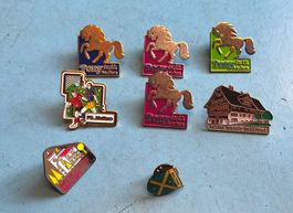 Verschiedene Pin von Malters, Pony-Stübli, Hotel Kreuz ....