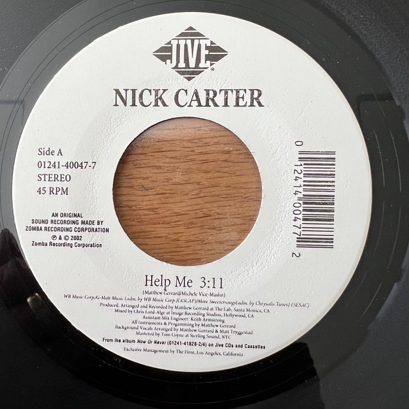 Schallplatten: Nick Carter - Help Me / 1. US-Press. 2002 - TOP – Gebraucht aus Gais von soundcave57