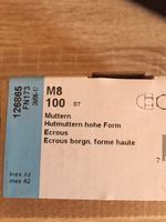 M8 Hutmuttern 100 Stk. A2