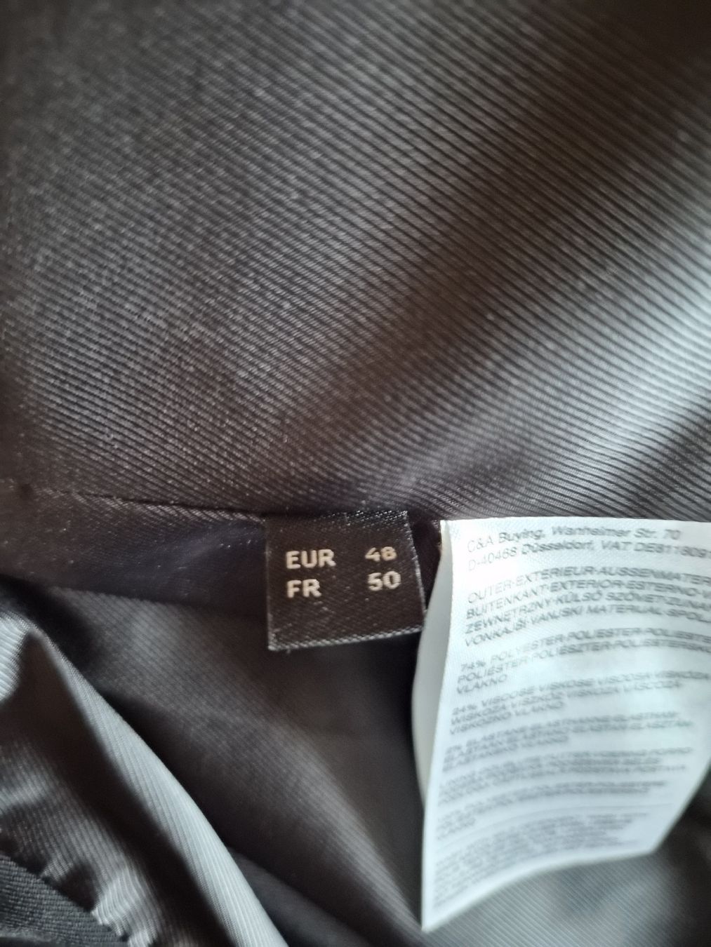 C&A Giacche: Veste noire C&A, Taille 48, Élégante – Nuovo (secondo la descrizione) da La Joux FR venduto da car_ck96 4