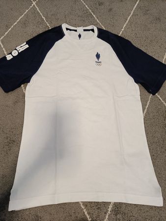 T-Shirt Frankreich Olympic Logo weiss/dunkelblau Grösse XS