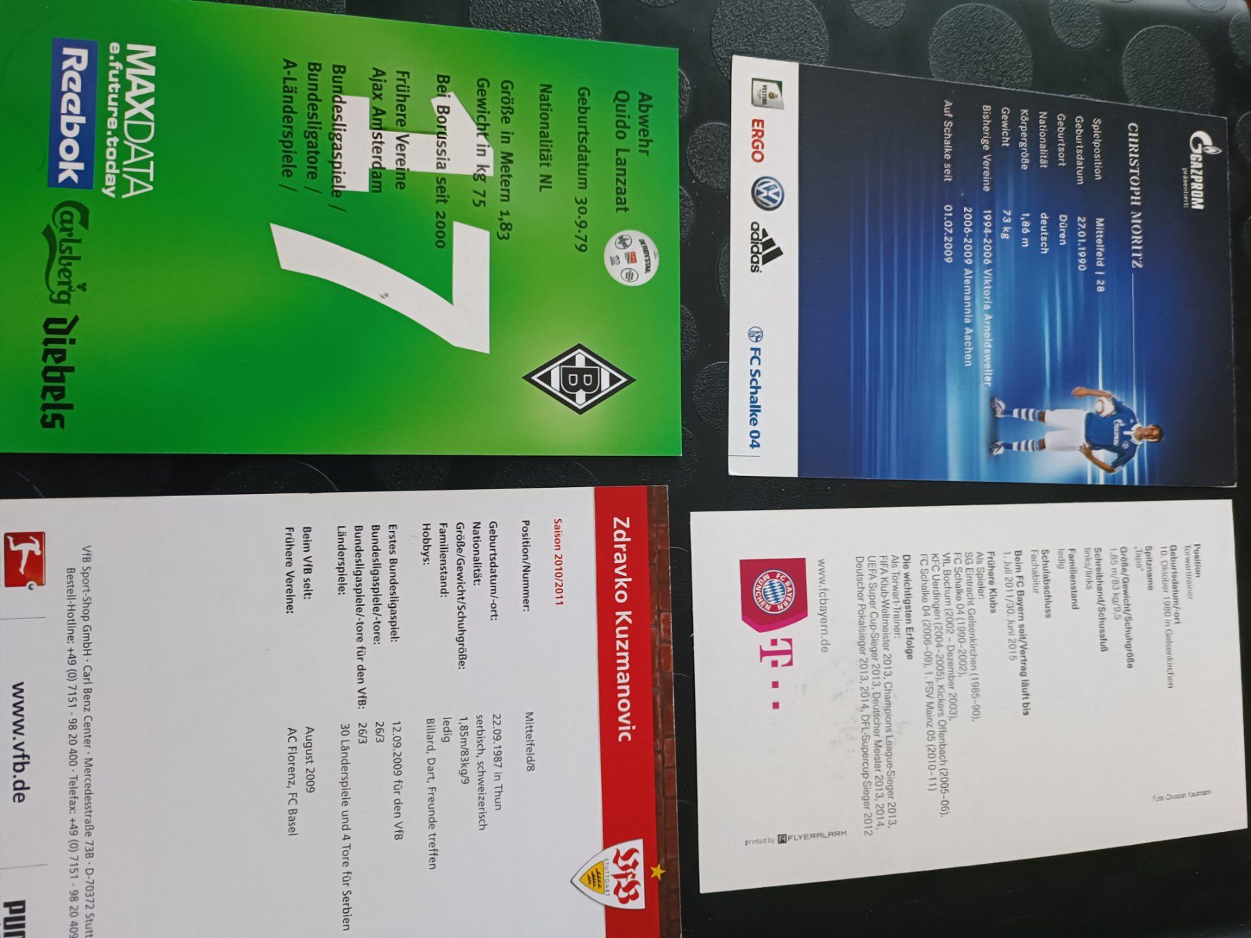 Autografi: Bundesliga - Handsigniert - 4er Set – Usato da Menziken venduto da Artographs 1