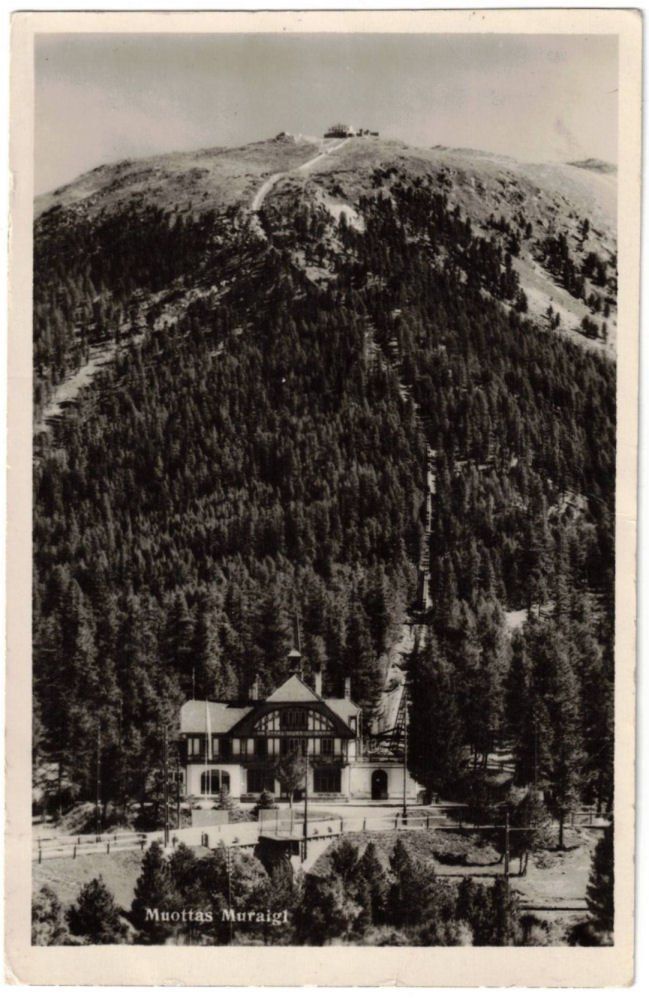 Ansichtskarten: St. Moritz - Standseilbahn Muottas Muragl – Gebraucht aus Binningen von Mountainrider