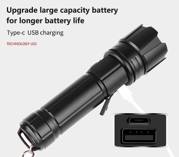 Lampade: LED Taschenlampe USB Wasserdicht 5 Modi – Nuovo (secondo la descrizione) da Thun venduto da Newnewshop 2