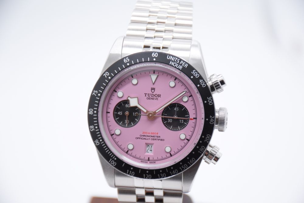 Tudor Orologi: Tudor Black Bay Chrono „Inter-Miami“ Pink Ref. 79360, NEW – Nuovo e nell'imballaggio originale da Zug venduto da eMDi_Collection 2
