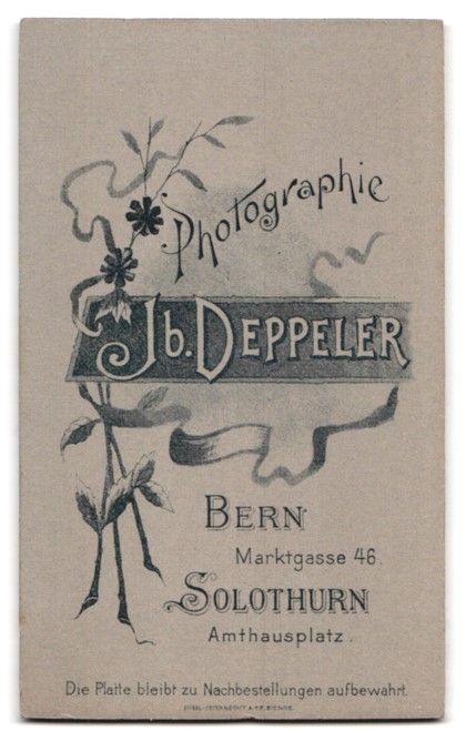 Fotografie & Manifesti: Fotografie Jb. Deppeler, Bern, Marktgass – Usato da Berlin venduto da bartko-reher 1