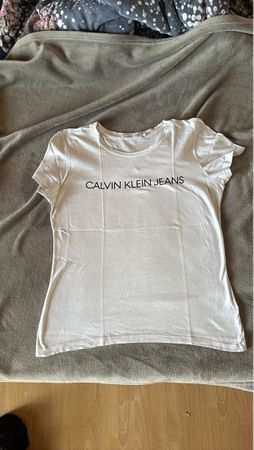 T-Shirt CALVIN KLEIN JEANS blanc taille L