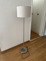 Moderne Stehlampe Metall mit Stoffschirm – Höhe 145 cm