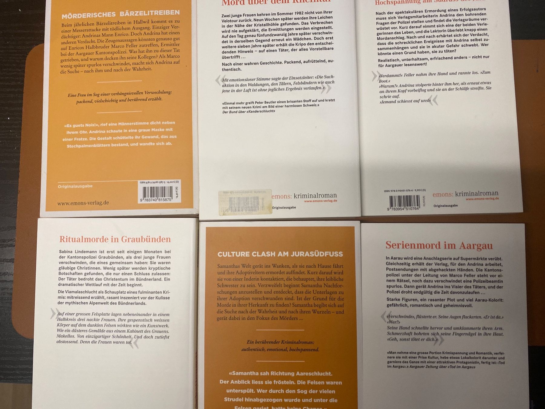 Livres: 6 Aargauer Krimis emons Verlag – D'occasion à Erlinsbach SO par Silverstorm 1