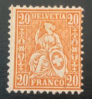 Sitzende Helvetia UNGESTEMPELT  ﻿Siehe Original Fotos   