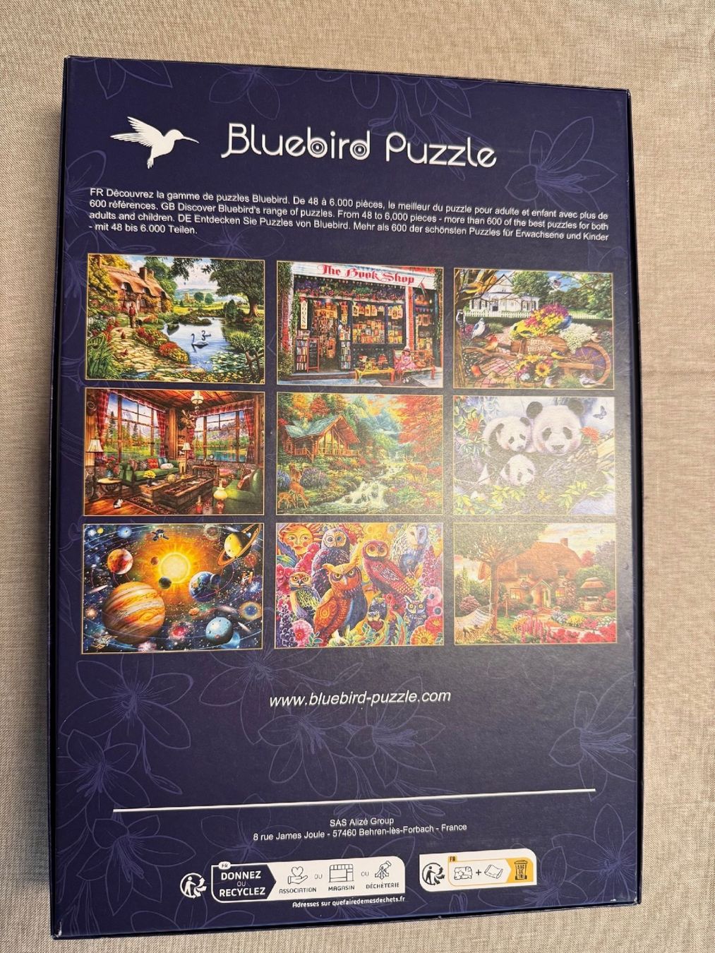 Puzzle: Puzzle Bluebird Cat Bookshelf 1000 pièces – Nuovo e nell'imballaggio originale da Confignon venduto da minos30 1