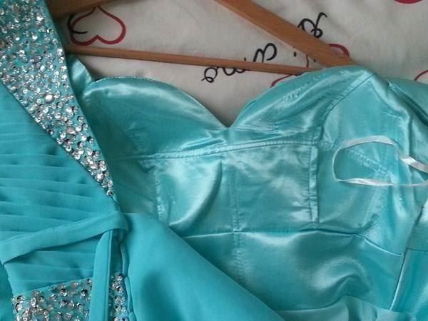 Vestiti: Abendkleid Türkis Chiffon 40 oder 46 - AUSVERKAUF – Nuovo e nell'imballaggio originale da turbenthal venduto da lory300zx 4