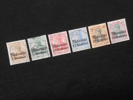 DR Mi 21-24/26/27  Marokko  Mi CHF 32.50