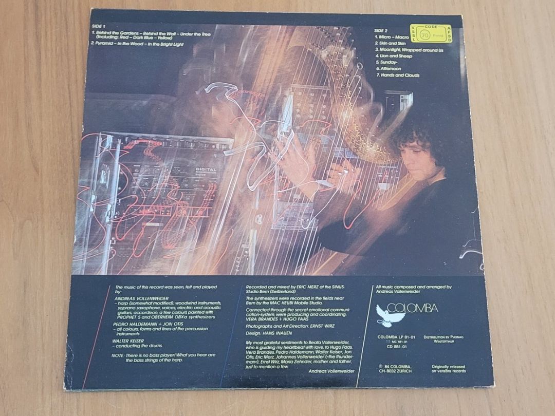 Dischi in vinile: LP Andreas Vollenweider – Usato da Martigny venduto da MZ-67 1