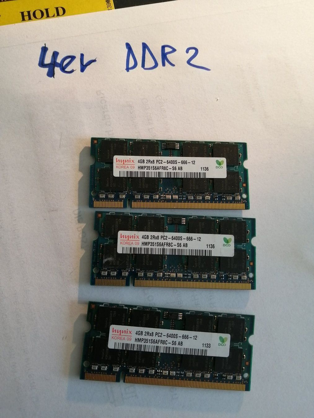Memoria / RAM: 2stk notebook  memmory a 4 giga – Usato da wila venduto da audi48 1
