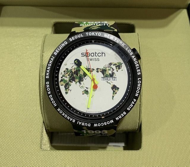 Swatch big bold bape best sale the world