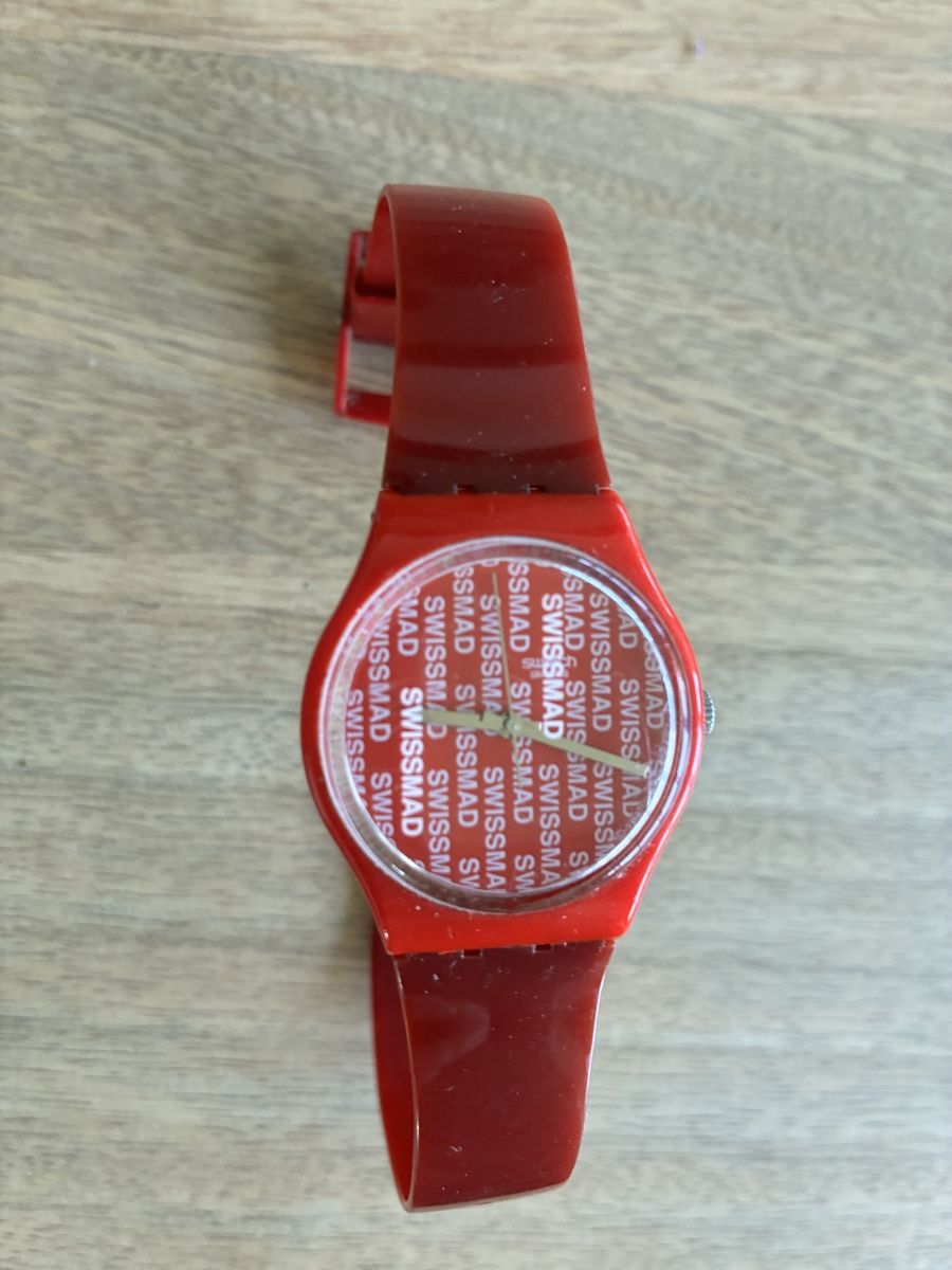 Swatch Orologi: Montre Swatch Swissmad rouge – Usato da Genève venduto da jul_8x68 1