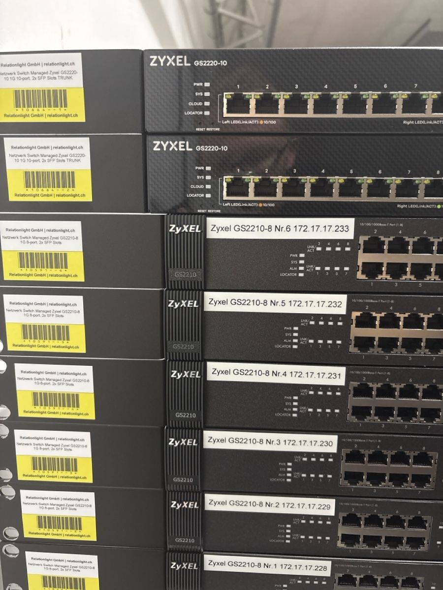 Zyxel Hubs & Switches: 15 Zyxel Switches als Set – Gebraucht aus Weinfelden von X7G 1