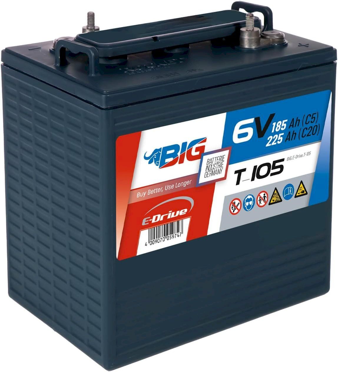 Batterie: BIG E-Drive 6V 225Ah Traktionsbatterie – Nuovo e nell'imballaggio originale da Bottighofen venduto da zaap 2