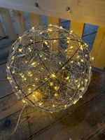 LED-Deko-Kugel, Durchmesser 15cm, neuwertig, warmes Licht