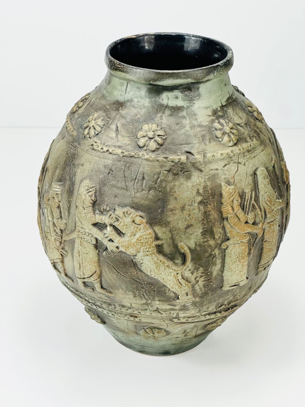 Vasi & Recipienti: Vintage SCHEURICH Keramik Relief-Vase – Usato da Zürich venduto da Arche_Brockenhaus