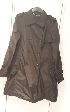 Seventy trench, L, imperméable, coupe-vent, noir, polyester