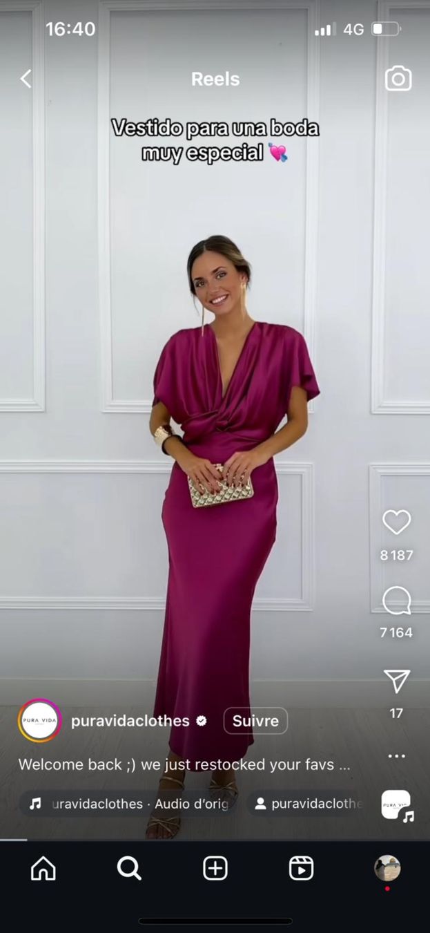Vestiti: Fuchsiafarbenes Kleid – Nuovo e nell'imballaggio originale da Münchenstein venduto da Furki22 5