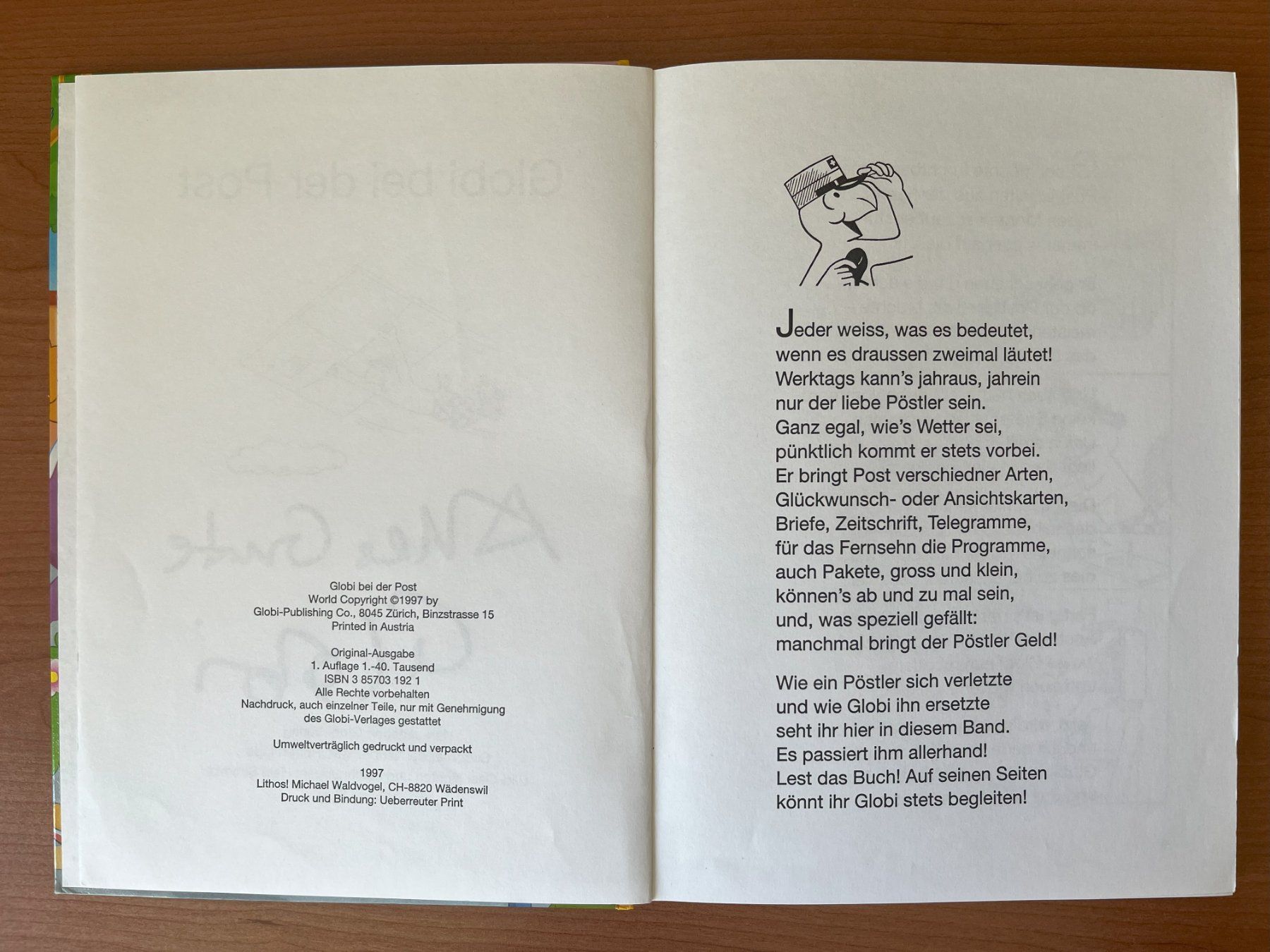 Fumetti: Globi bei der Post, 1. Auflage – Usato da Bern venduto da mar_v7z9 3