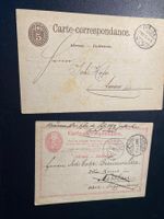 5er Tübli schwarz rosa Carte-Correspondance 1876 + 1877