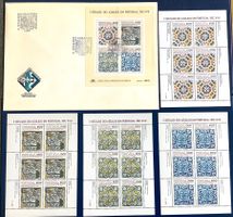 1982  Portugal FDC mit Block 38 -Kleinbogensatz Azulejos **