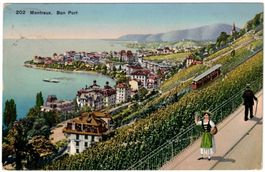 Montreux - Funiculaire / Standseilbahn Territet--Glion