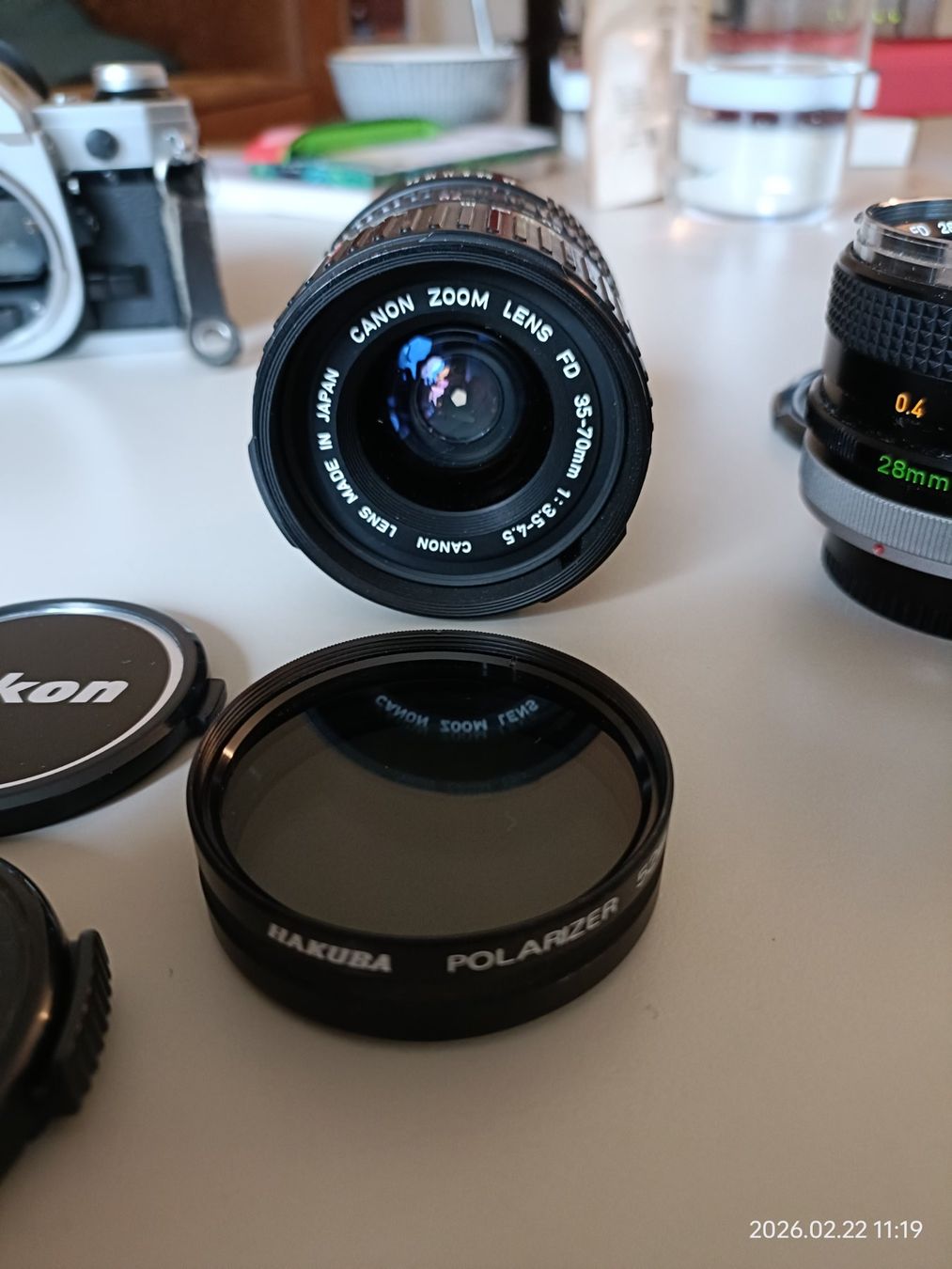 Canon Fotocamera: Canon AE-1 Set (4 Objektive, div. Filter, Tasche, Stativ) – Usato da Zürich venduto da Tionne 6